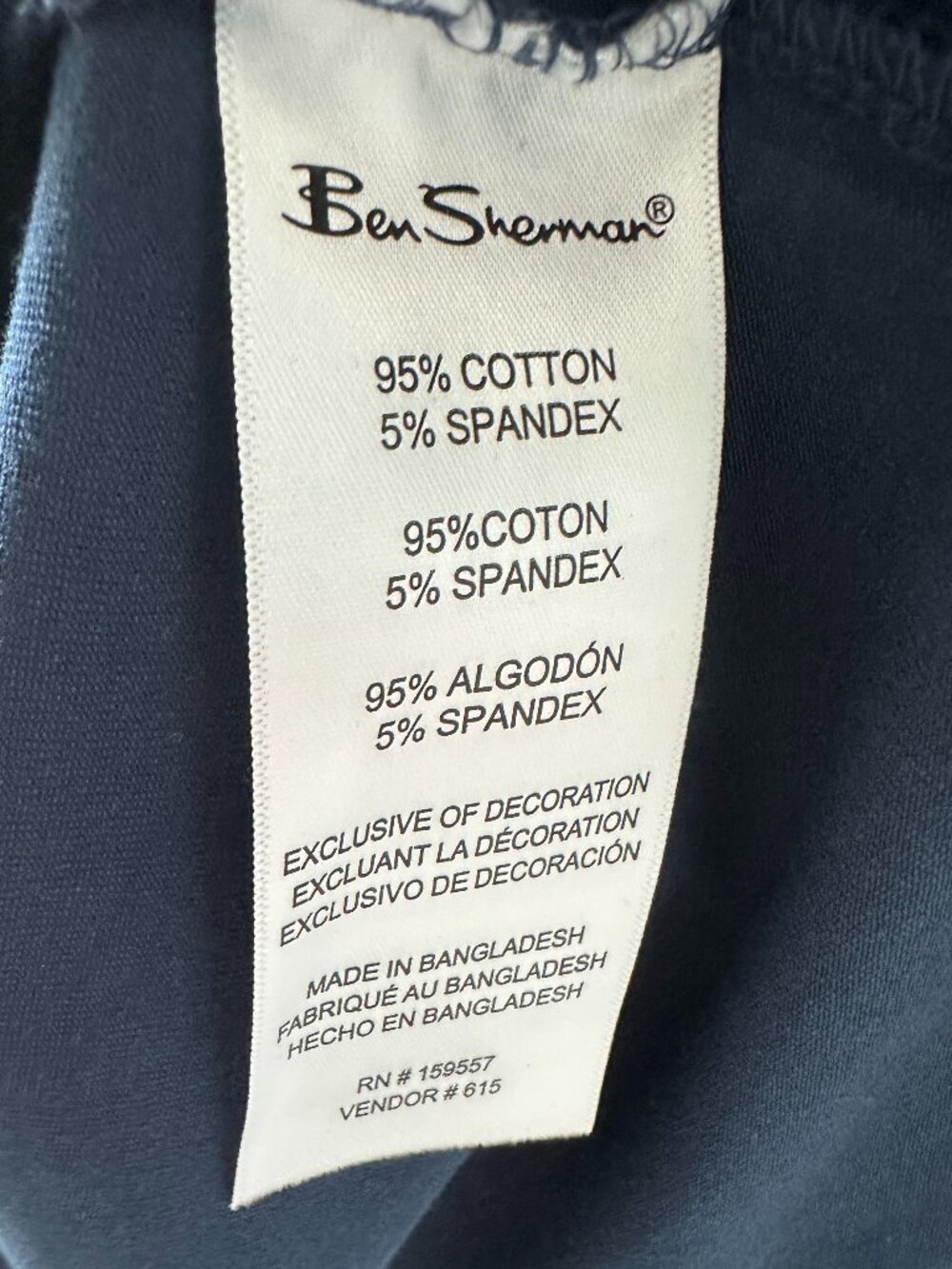 Ben Sherman Navy Blue Men's Large Polo Shirt - Picture 8 of 10